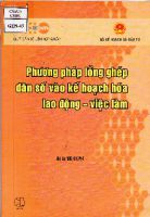 Phương pháp lồng ghép dân số vào kế hoạch hoá lao động - việc làm : Dự án VIE/01/P14